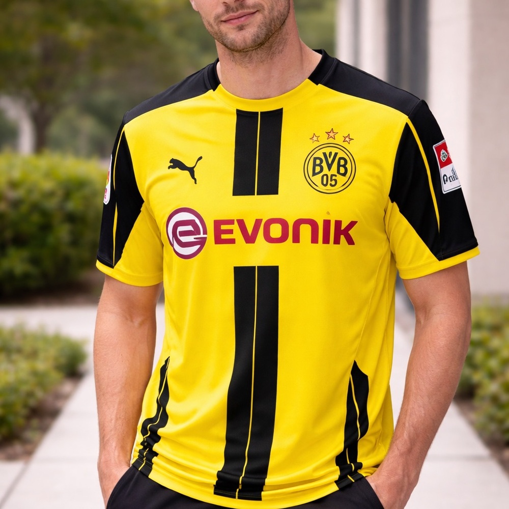 Puma x Borussia Dortmund BVB 09 soccer Evonik bundesliga  Men's  Jersey